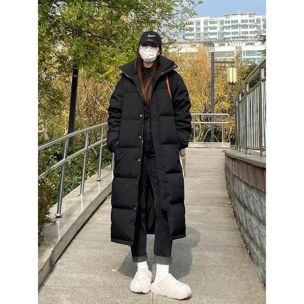 2024年新款超长款过膝加厚棉衣男女羽绒服女大码宽松冬季中戏外套