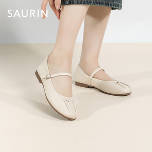 软底舒适低跟玛丽珍单鞋 索兰奶奶鞋 法式 新款 女24CH39149 2025秋季