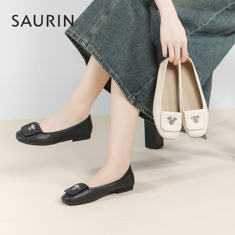 索兰职场通勤一脚蹬单鞋