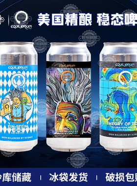 新批次美国进口稳态啤酒473ml爱因十坦/MC二次方/潮汐理论啤酒