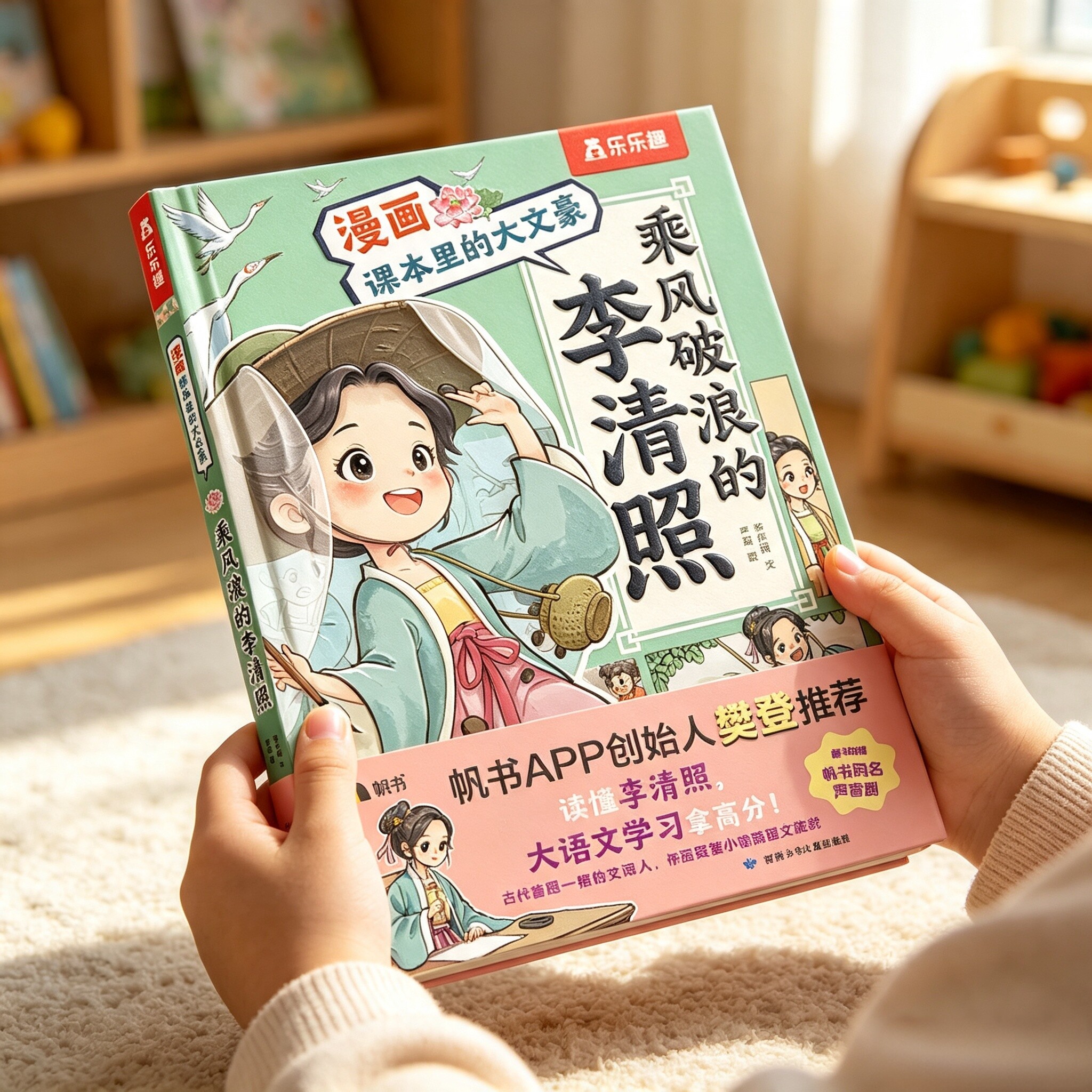 新书樊登推荐乐乐趣乘风破浪的李清照了不起的苏东坡漫画课本里的大文豪(3册)7岁漫画李清照苏东坡语文小学生初高中课外阅读