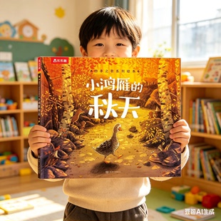 乐乐趣四季之歌绘本小鸿雁的秋天幼儿园老师推荐阅读绘本儿童3-6岁故事书宝宝绘本畅销书提升交友能力精美插图绘本翻翻书自然科普