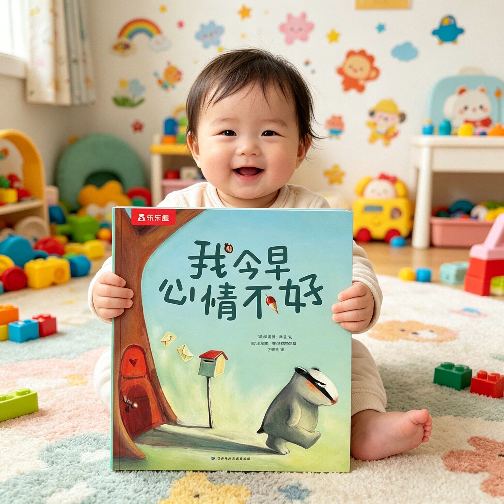 童书心理小獾心情不好乐乐趣小獾今早心情不好3-6岁宝宝幼儿亲子共读故事书幼儿园图画书识别表达调节负面情绪儿童绘本亲子阅读书