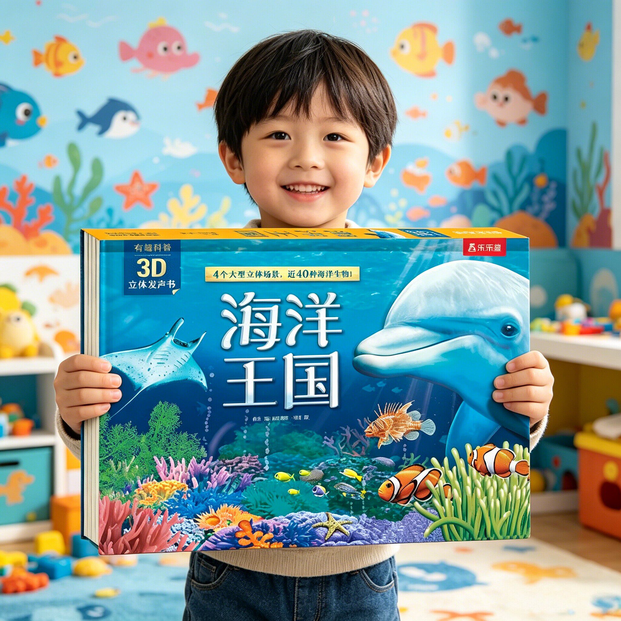 3D立体发声书恐龙世界3-4-5-6岁儿童恐龙立体书有声翻翻书海洋王国有声读物科普百科幼儿早教阅读机关绘本揭秘恐龙奇趣科普