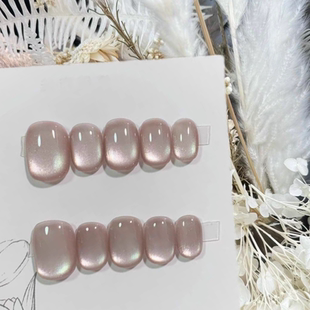 纯手工穿戴甲2025秋冬新款 蔷薇少女美甲 高级感显白气质短款