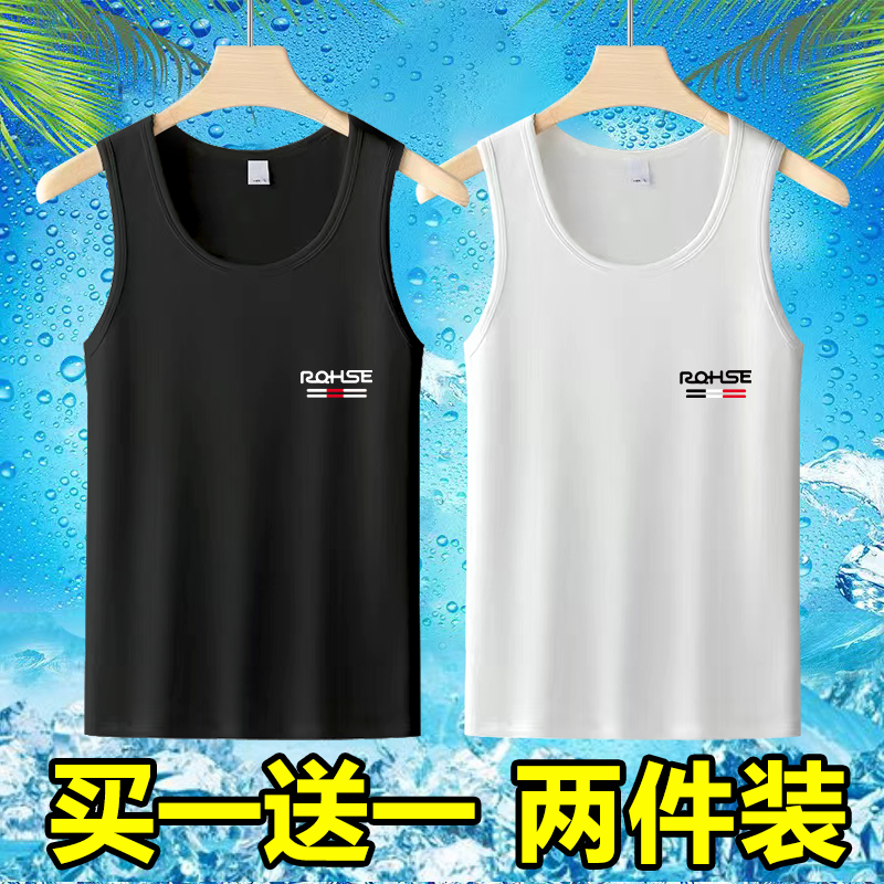 冰丝背心男士夏季薄款无袖t恤坎肩运动健身速干打底衫上衣男装潮