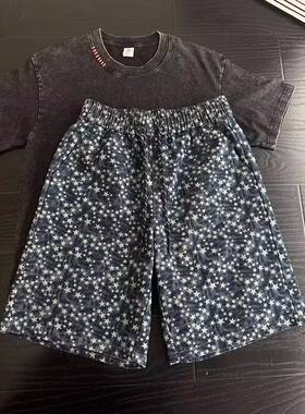 女宝宝工装棉休闲裤女婴儿春秋装韩版新款女童绅雅复古碎花阔腿裤