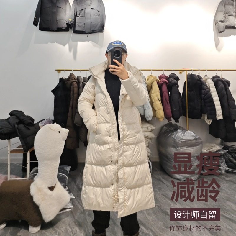 2025年冬季新款高级感羽绒服女长款过膝收腰气质修身显瘦保暖外套