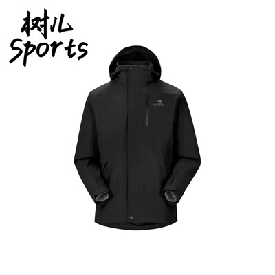 CAMEL骆驼明星同款拼接撞色户外防风防水透气冲锋衣