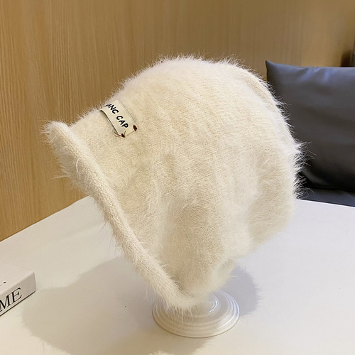 宽松版大头围堆堆帽子女秋冬新品