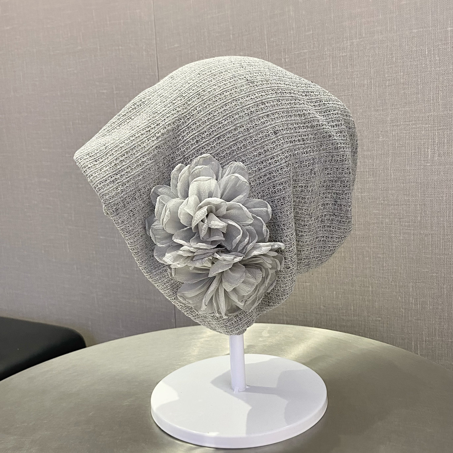 薄款透气双层立体花朵堆堆帽子女春夏新款韩系复古百搭套头帽冷帽,服饰配件/皮带/帽子/围巾,帽子,淘宝优惠券,粉丝福利购,淘宝优惠卷