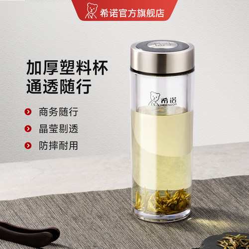 希诺加厚透明防摔大容量随手杯