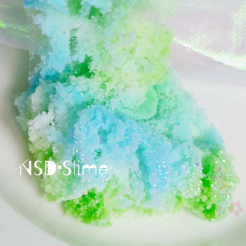 香雪海千丝泥史莱姆进口水变雪蓬松手工玩具解压泥网红女孩蚕丝泥 - 封面