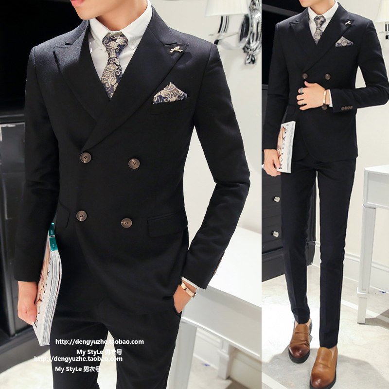 Costume homme en coton pour automne - Ref 1556559 Image 1