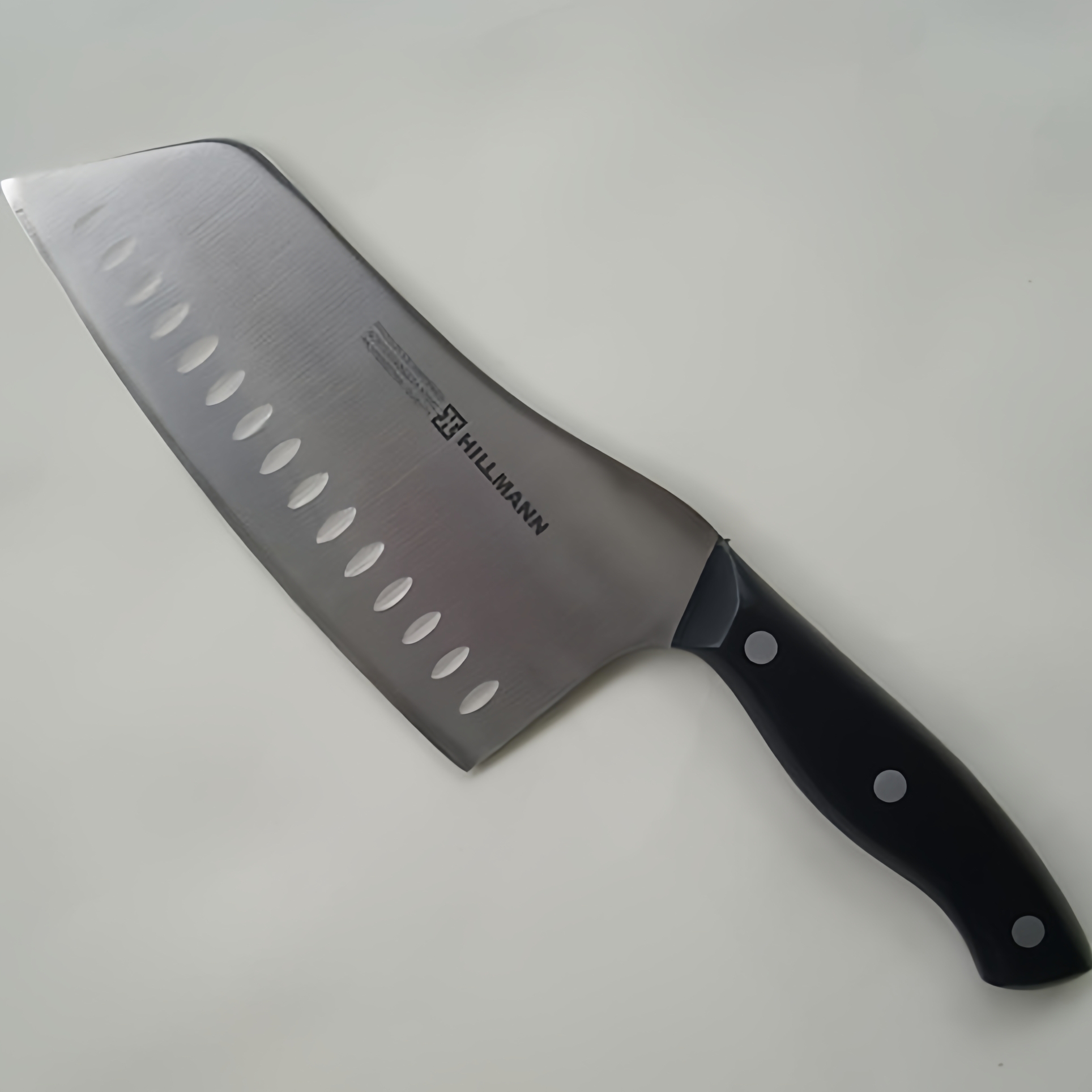 上海希尔曼HILLMANN 二代5CR15黑色磨砂柄 切片刀 切菜刀 送5礼品