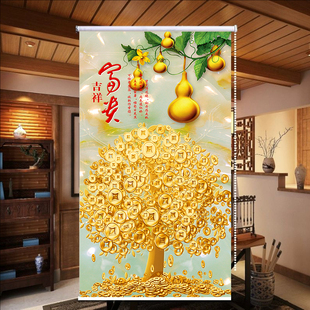 定制清新时尚 遮阳帘 半全遮光卷帘窗帘卷拉式 客厅卫生间免打孔安装