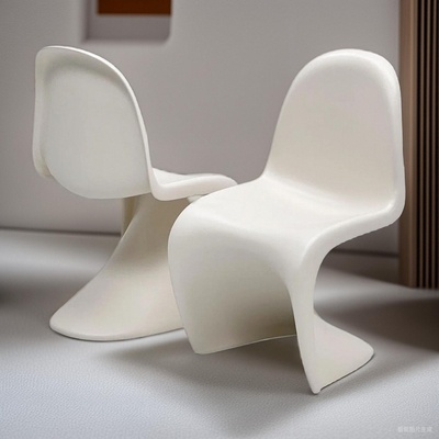 潘东椅ins餐椅网红透明塑料靠背椅子北欧家用现代简约主卧化妆凳