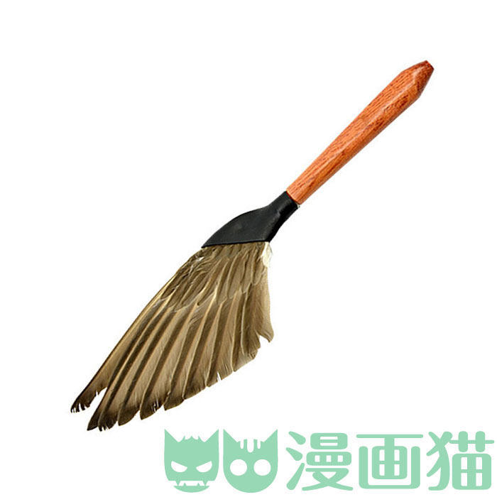 漫画猫制图羽毛刷/海图刷 橡皮屑/炭笔屑/网点碎屑扫除 漫画工具 - 实物图