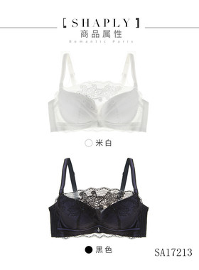正品莎莲妮内衣小胸抹胸防走光聚拢调整文胸SK4106/SA17213