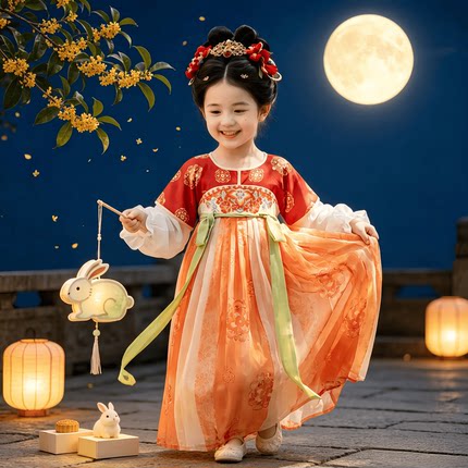 汉服女童连衣裙2026新款儿童中国风公主裙古风超仙襦裙古装秋冬款