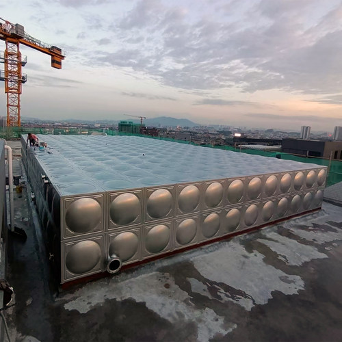 消防水箱300立方户外储水罐200吨养殖组合水塔100T楼顶不锈钢水箱 - 封面