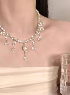 复古宫廷风水滴流苏项链女