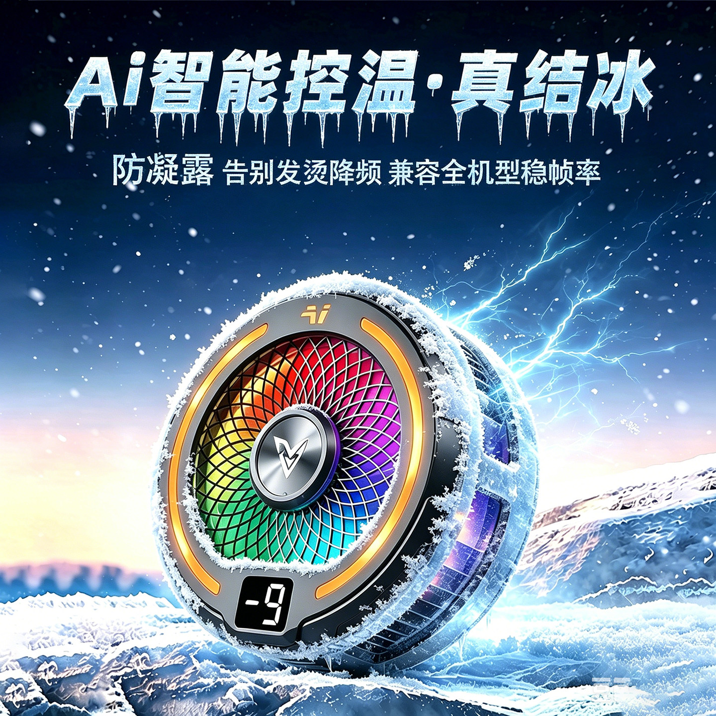 可结冰手机降温散热器静音半导体制冷磁吸背夹式快速降温2026热卖