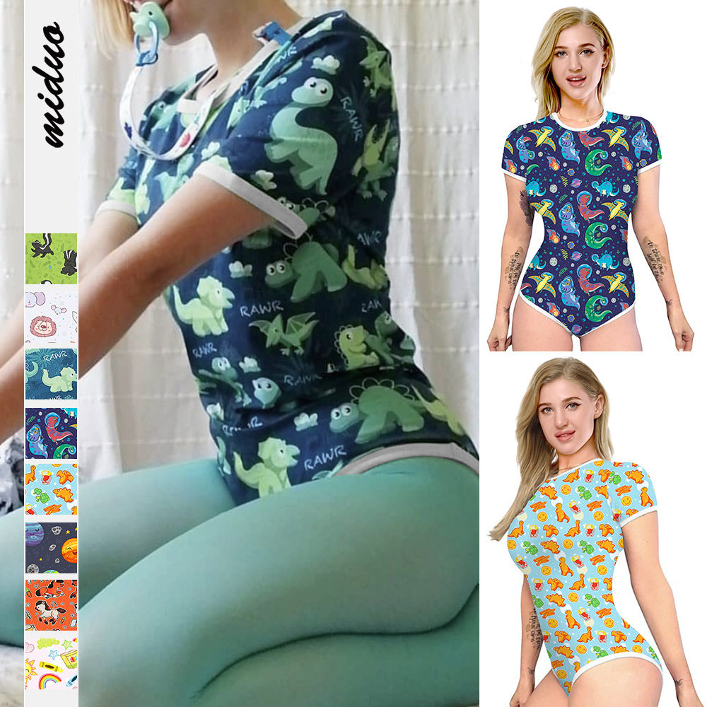 欧美时尚新品数码印花女式短袖连体三角裤紧身塑性打底裤现货怎么看?