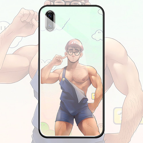 苹果可爱风小受华为玻璃壳