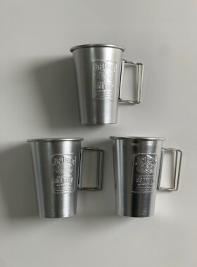 日本金宾JIM BEAM全铝制户外露营水杯啤酒杯咖啡店酒吧威士忌杯子