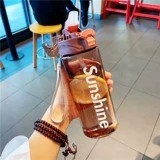 Высококачественный летний стакан со стаканом, портативная милая японская чайная чашка, простой и элегантный дизайн