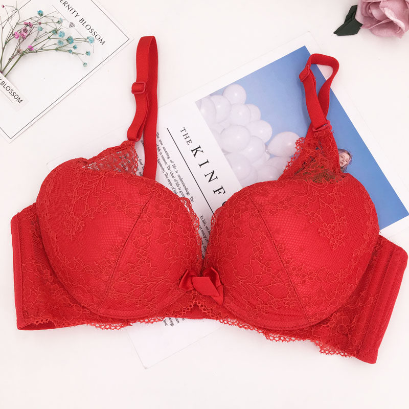 桑扶兰秋冬上托本命年大红色胸罩