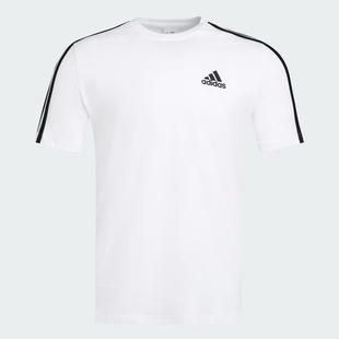 Adidas/阿迪达斯短袖正品新款透气纯棉运动休闲短袖T恤KU3922