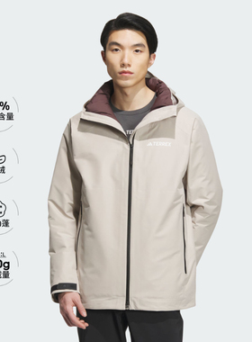 阿迪达斯羽绒服男子冬季新款户外运动800蓬鹅绒内胆冲锋衣IL8969