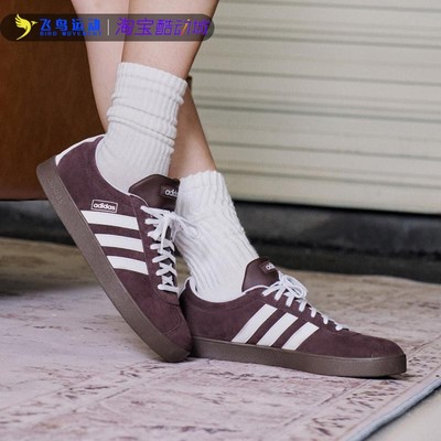 麂皮运动休闲T头鞋德训鞋板鞋