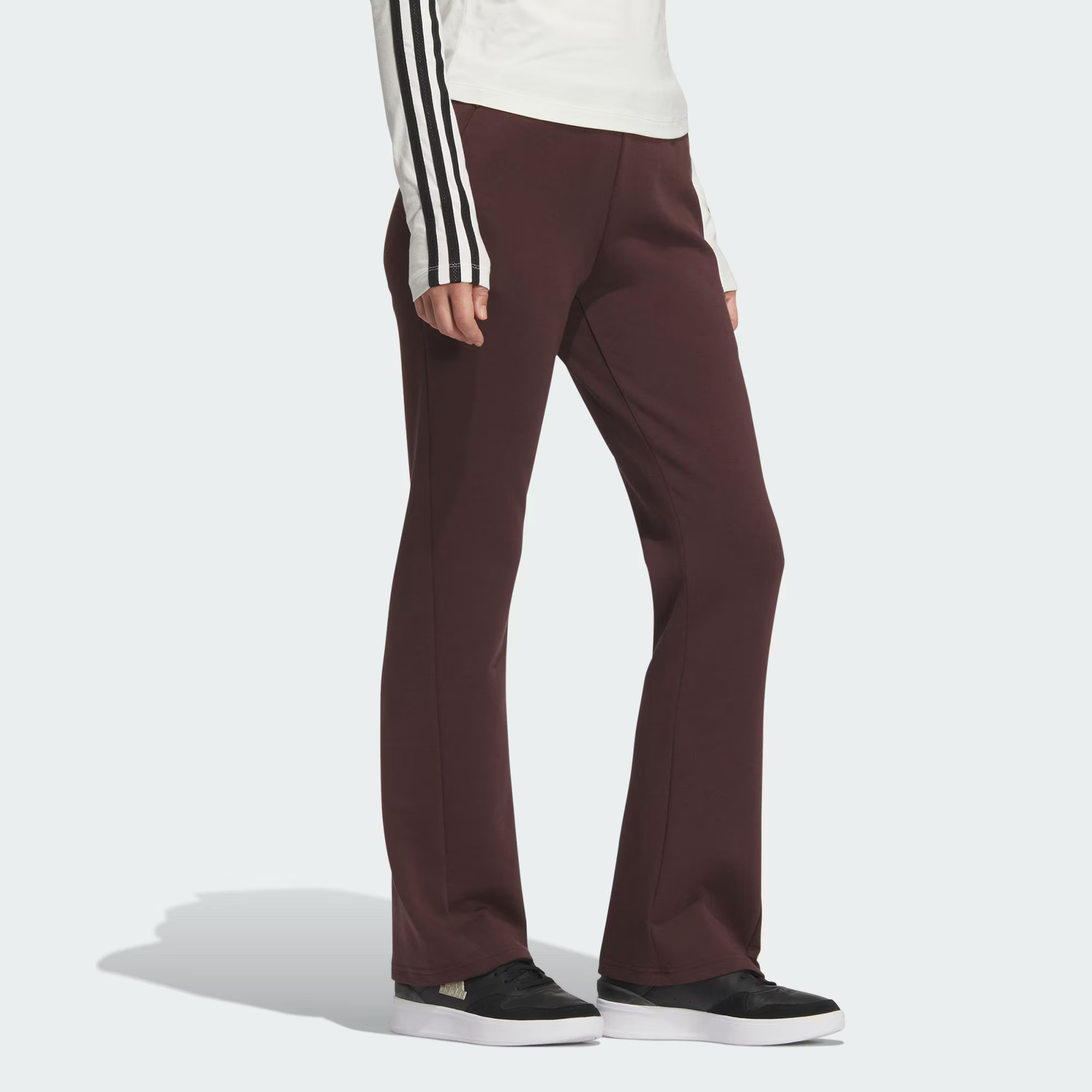 Adidas/阿迪达斯长裤女子秋季新款修身舒适运动休闲喇叭裤JX6841