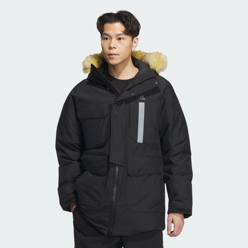 运动休闲600蓬连帽鸭绒羽绒服