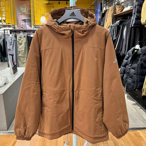 冬季保暖运动休闲宽松连帽棉服