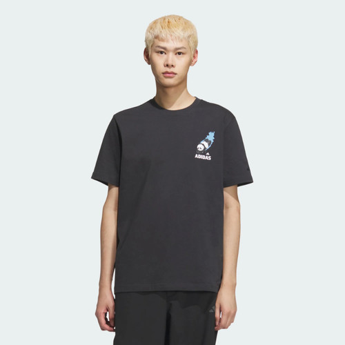 印花运动休闲宽松短袖圆领T恤