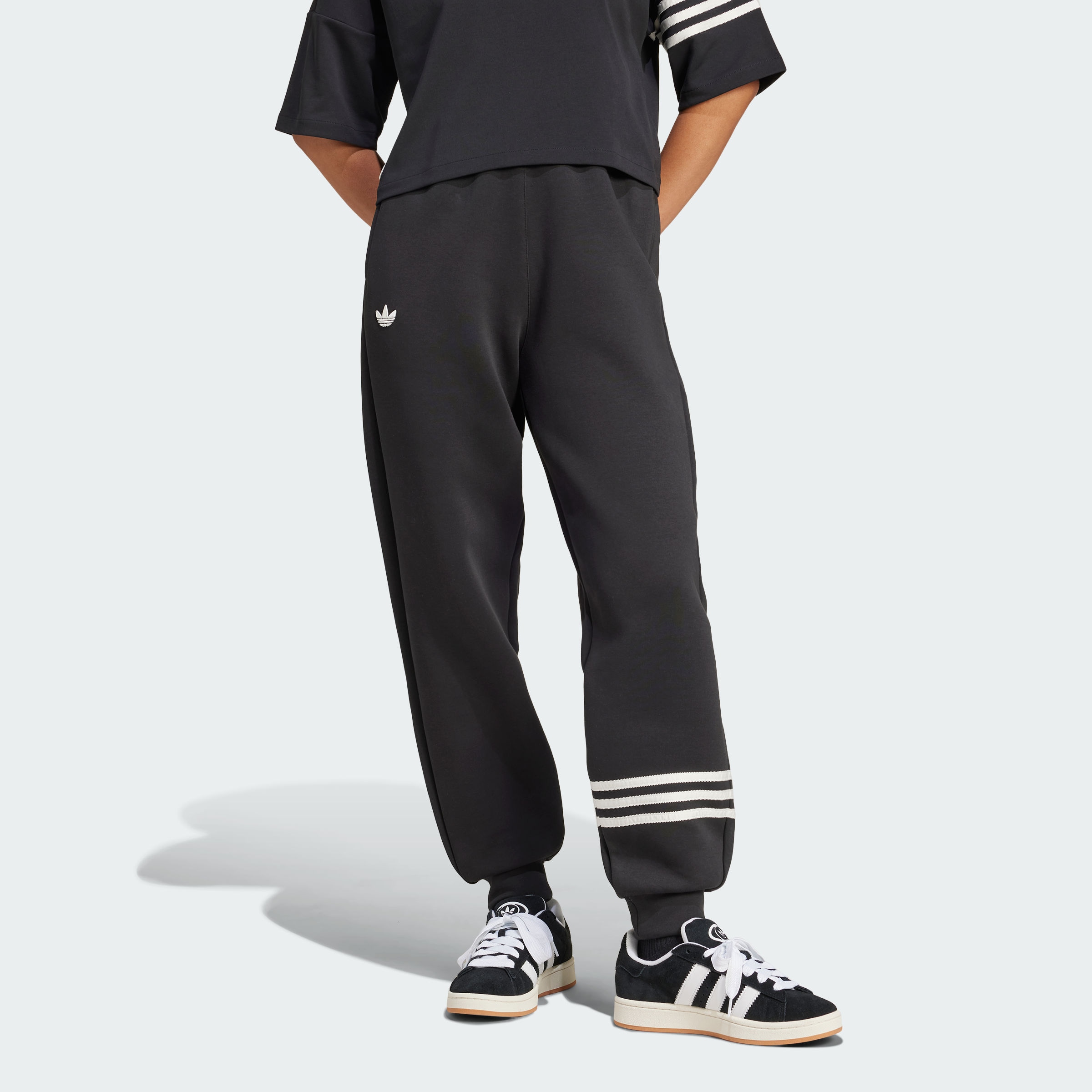 Adidas/阿迪达斯长裤女子秋季新款三叶草舒适休闲运动长裤IW5605