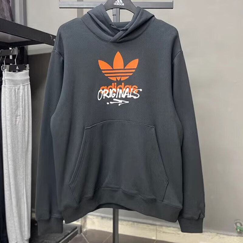 秋季新款运动休闲舒适连帽套头衫