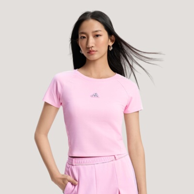 三条纹短款短袖2026春季修身T恤