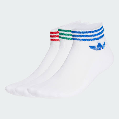 Adidas/阿迪达斯正品男女TREFOIL ANKLE SOCKS舒适及踝袜子JI9489