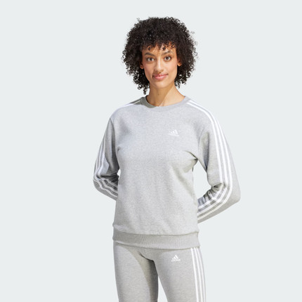 Adidas/阿迪达斯卫衣女子秋季新款运动休闲圆领卫衣套头衫IM0206