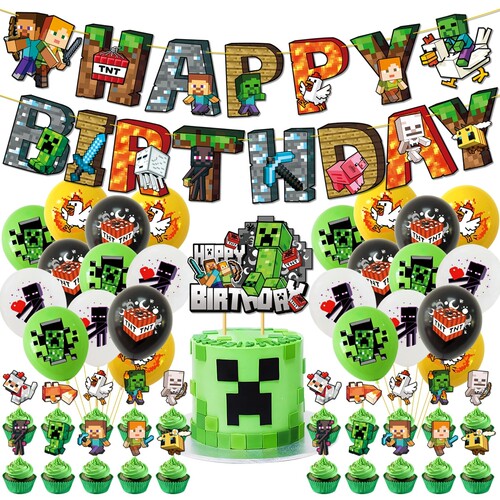 我的世界Minecraft气球生日用品