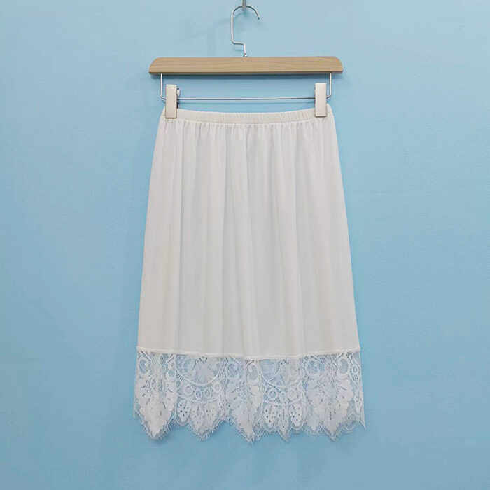 夏季亲肤半身裙防透衬裙内衬裙防走光中长款冰丝小屁帘女打底神器