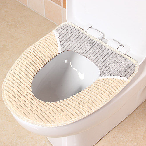 灯芯绒加厚马桶垫座圈防水马桶套毛绒坐便套保暖坐垫马桶圈垫包邮