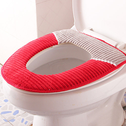 灯芯绒加厚马桶垫座圈防水马桶套毛绒坐便套保暖坐垫马桶圈垫包邮