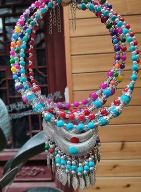 项链彩头链复古藏族丽江云南头饰