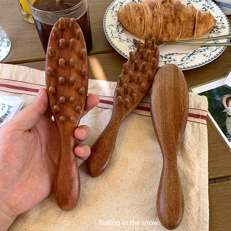 檀木经络梳头头皮按摩梳子家用女